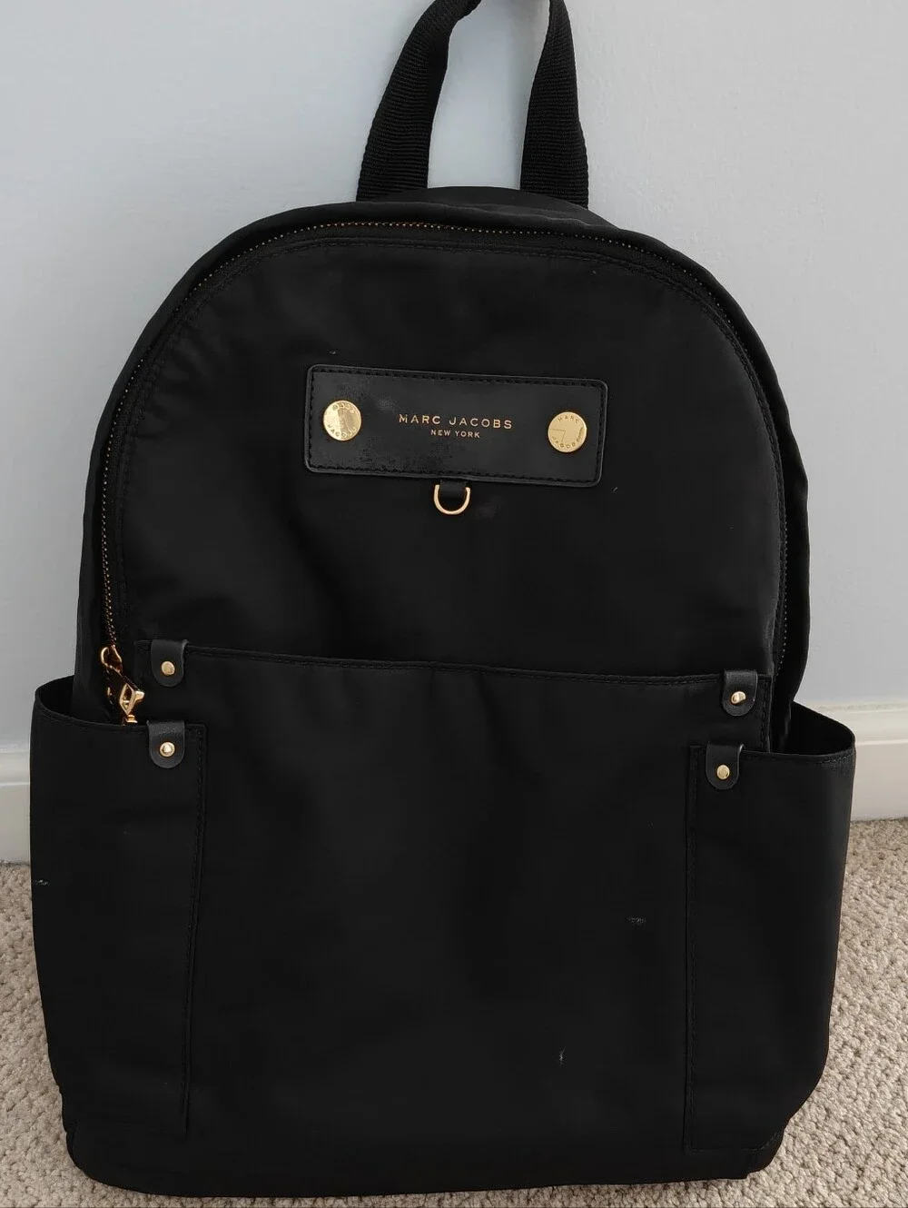 Marc Jacobs Black Nylon Backpack